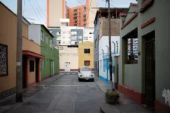 Colourful street barranco lima peru