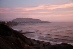 Sunset seen from El Malecón, Lima