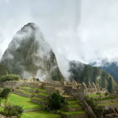 Views of the urban sector at Machu Picchu in Peru.