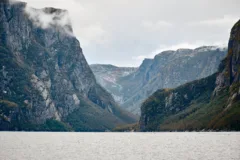 Western Brook Pond Fjord in Gros Morne National Park, Newfoundland.