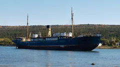 SS Kyle shipwreck in Harbour Grace, Newfoundland.