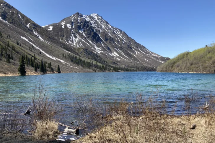 St. Elias Lake in Kluane National Park, Yukon, Canada.