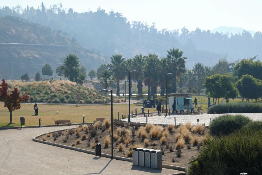 Parque Bicentenario in Santiago, Chile.