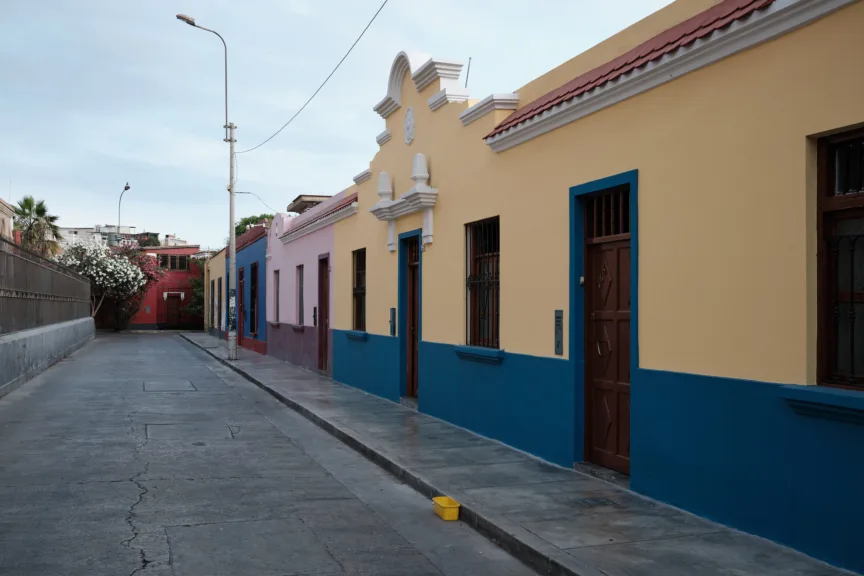 A colourful street in Barranco, Lima.